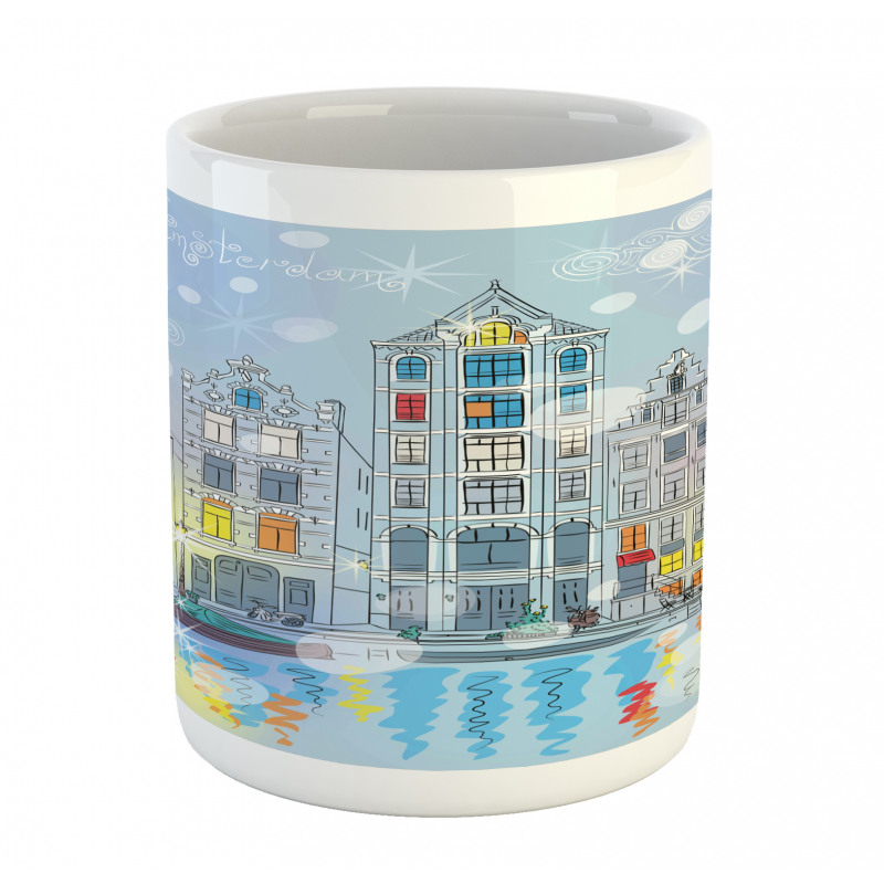 Amsterdam Canal Xmas Mug