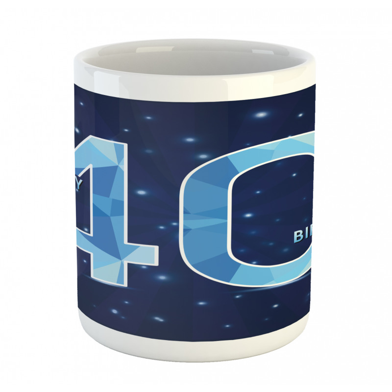 Number 40 Emblem Mug