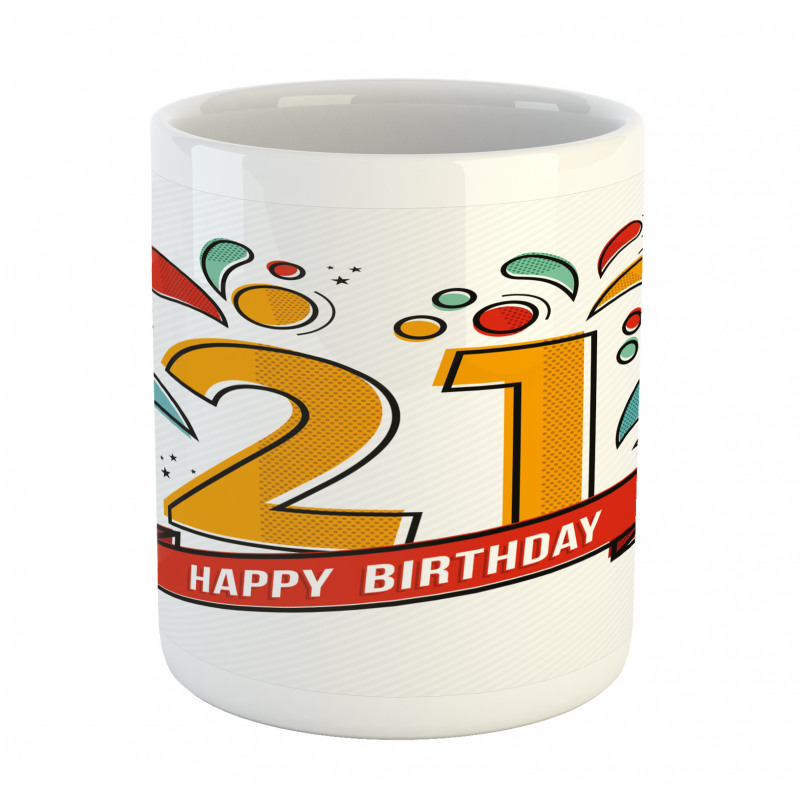 Digital 21 Birthday Mug