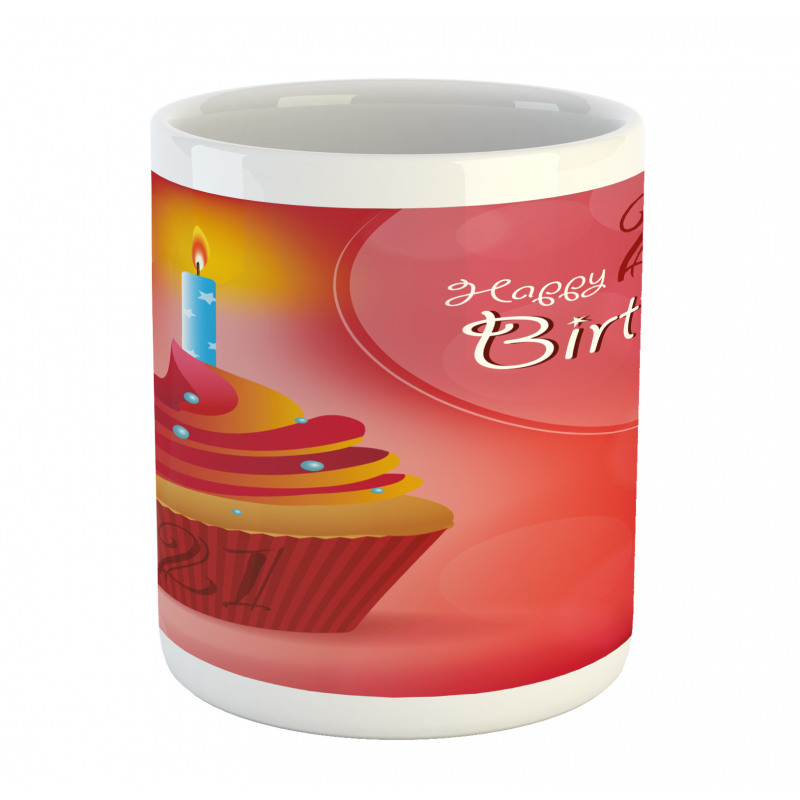 Abstract Birthday Mug