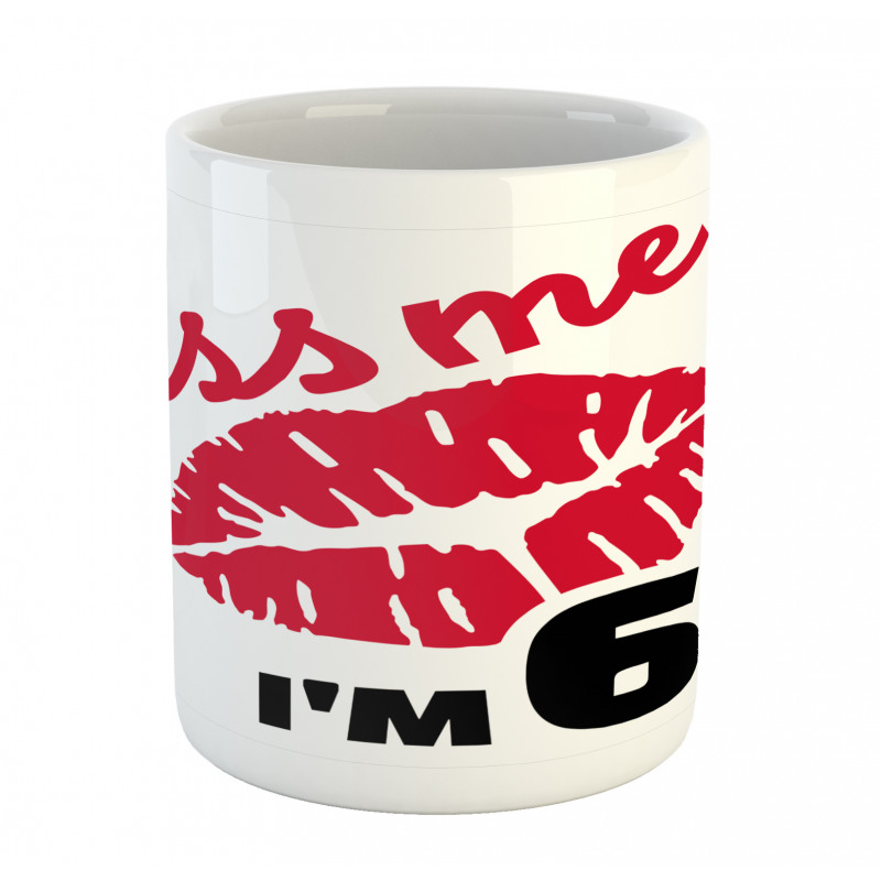 Kiss Me I am 60 Words Mug