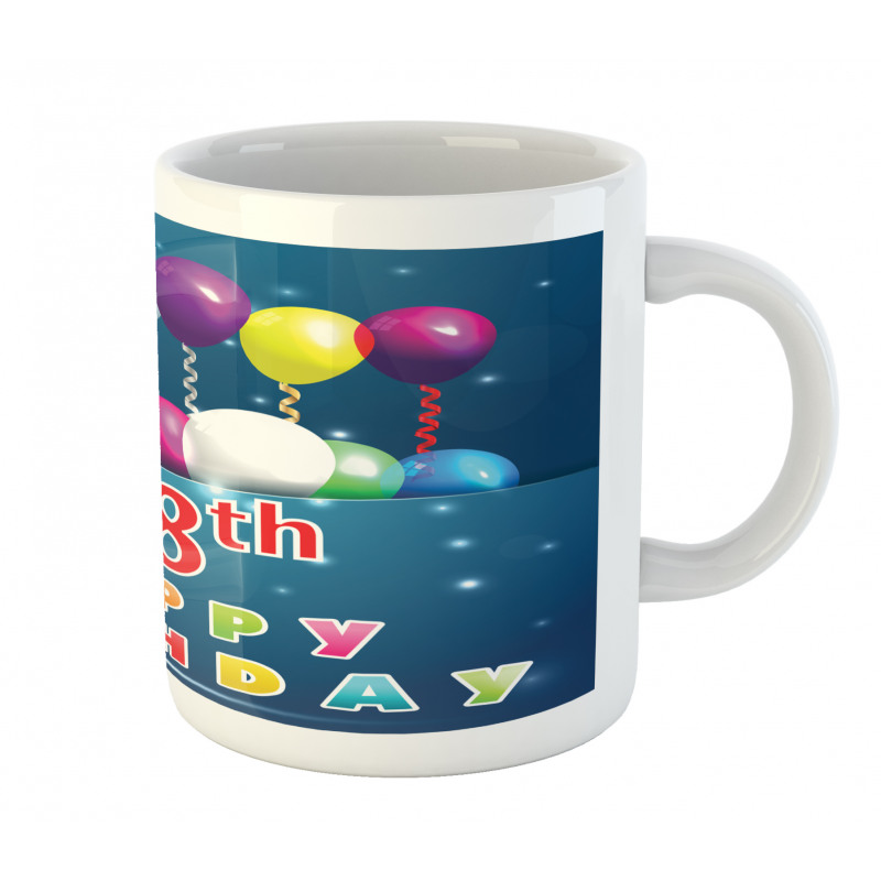 18 Birthday Balloons Mug