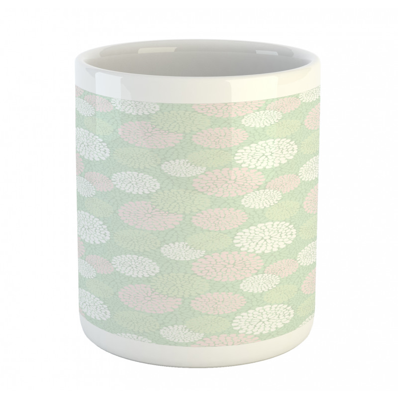 Pastel Dahlia Blossoms Mug