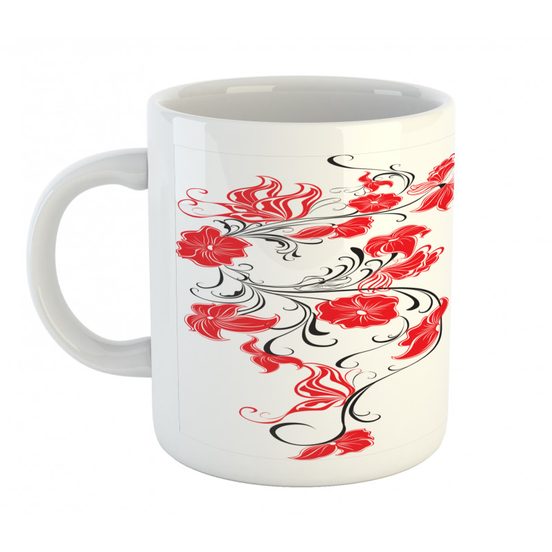 Japanese Flowers Ivy Mug