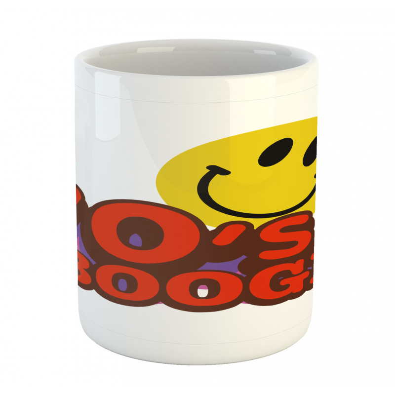 70s Boogie Funny Emoticon Mug