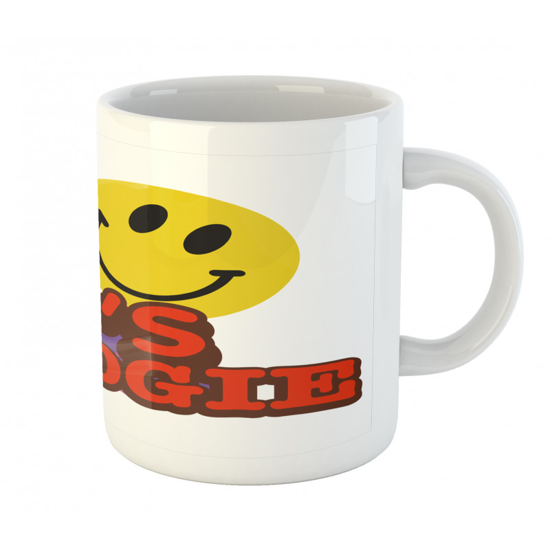 70s Boogie Funny Emoticon Mug