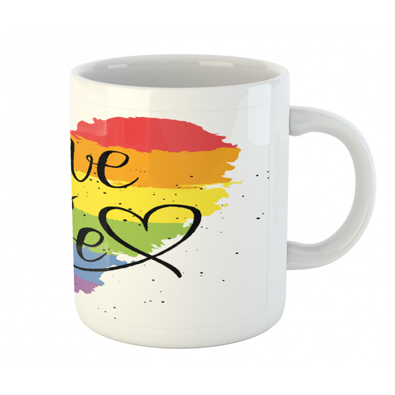 Love is Love Art LGBT Mug