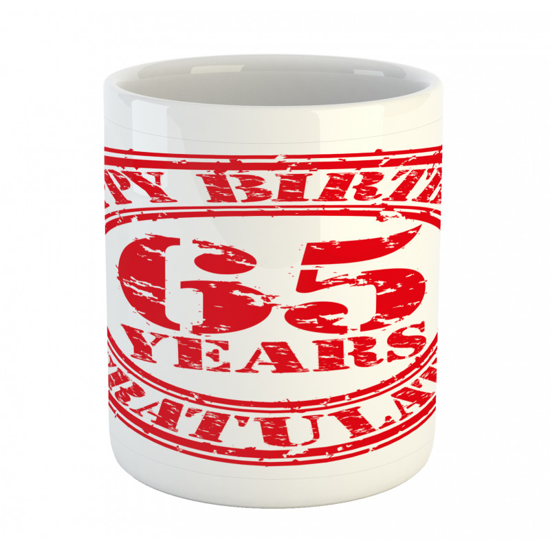 65 Years Mug