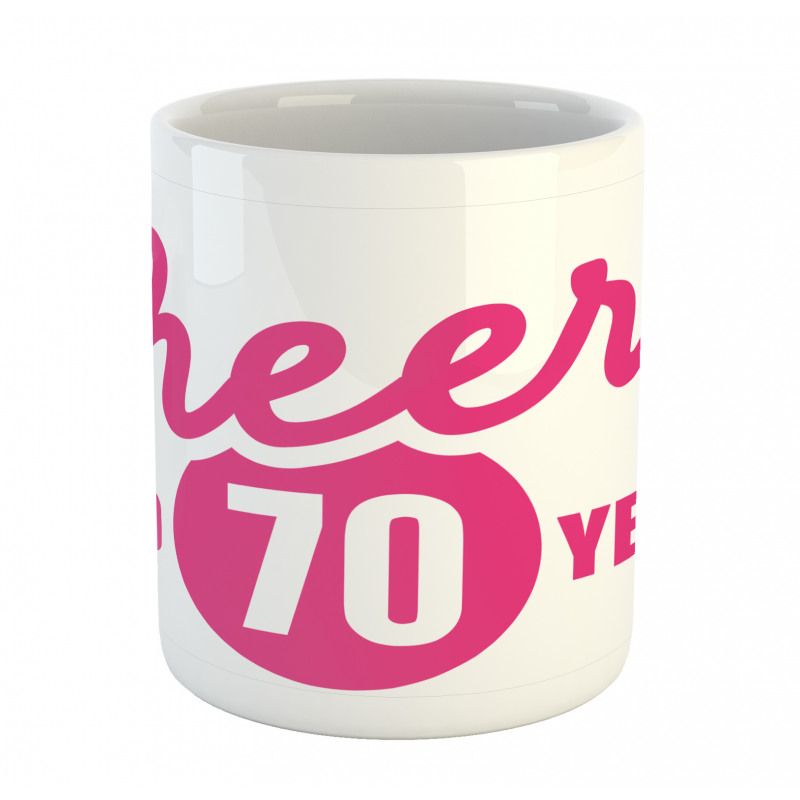 Cheers to 70 Years Mug