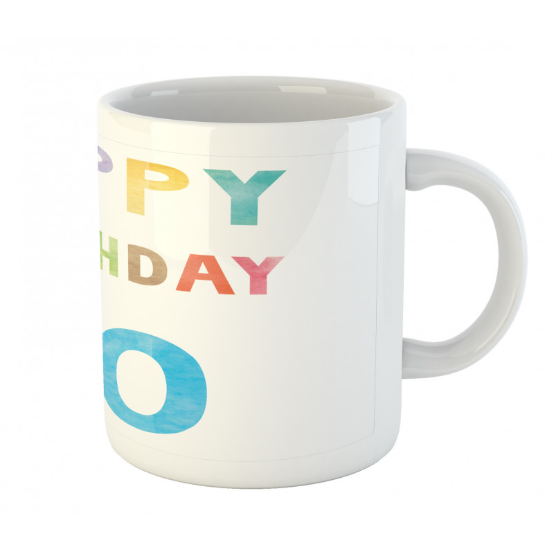 Abstract 70 Birthday Mug