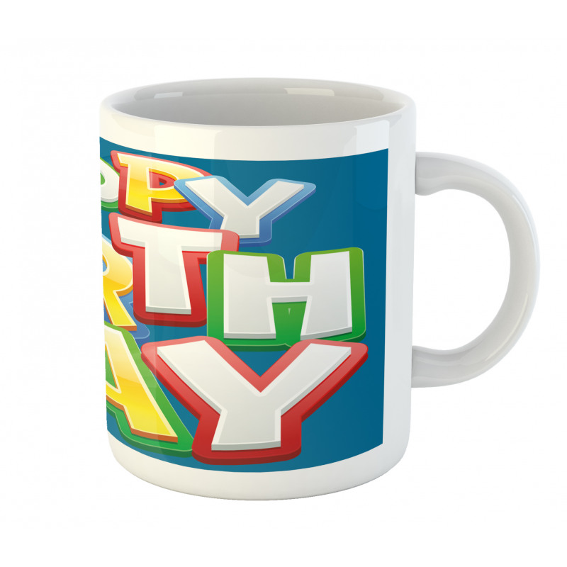 Birthday Lettering Mug