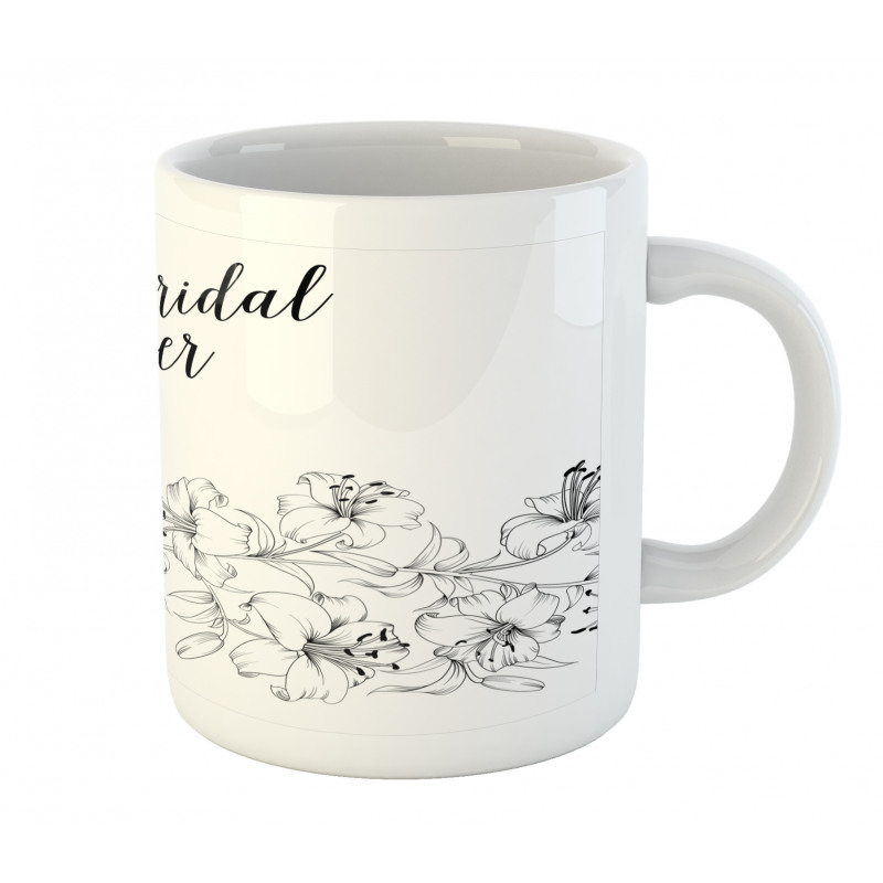 Bride Party Flowers Mug