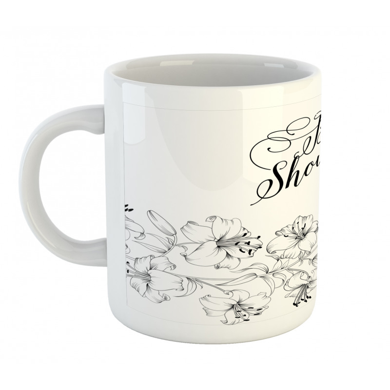 Bride Party Flowers Mug