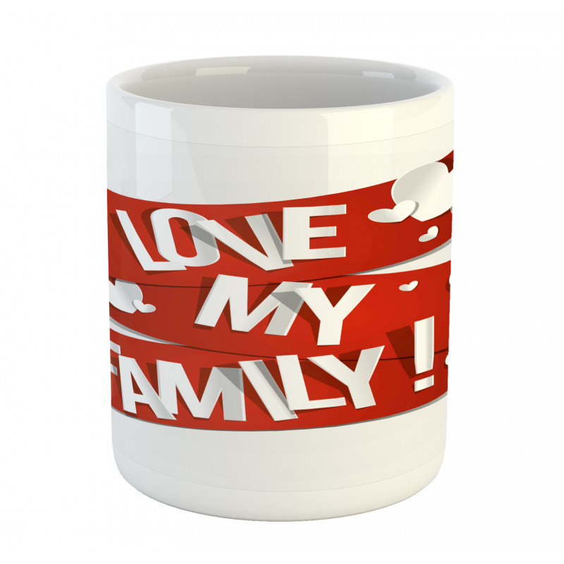 Family Love Heart Mug
