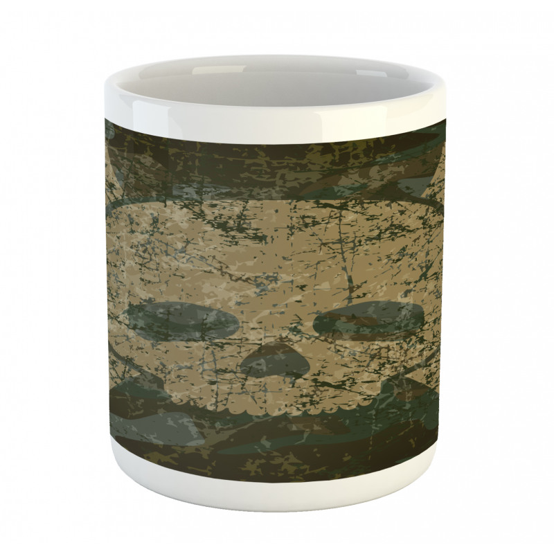 Rusty Aged Camo Design Mug