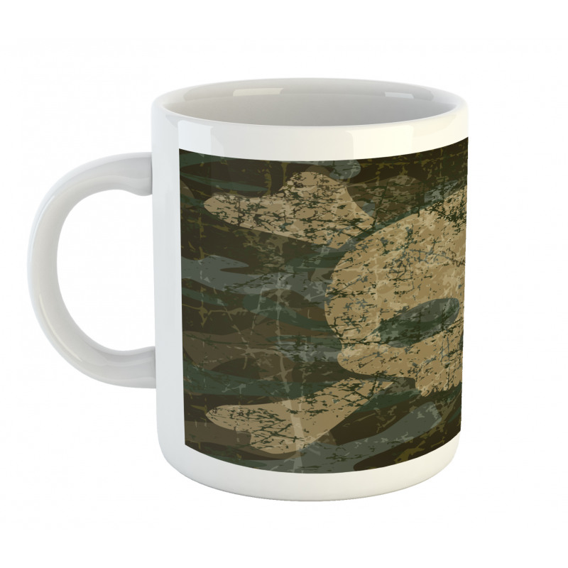 Rusty Aged Camo Design Mug