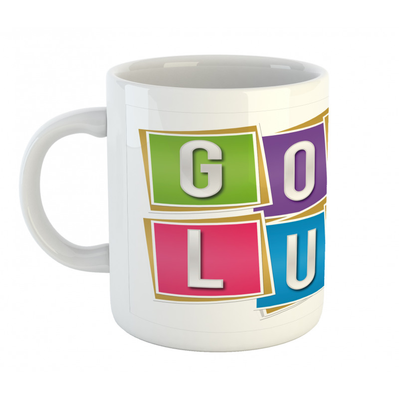 Blocks Letter Wish Mug