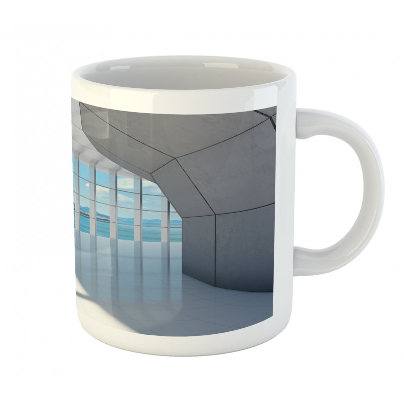 Skyscrapers Seascape View Mug