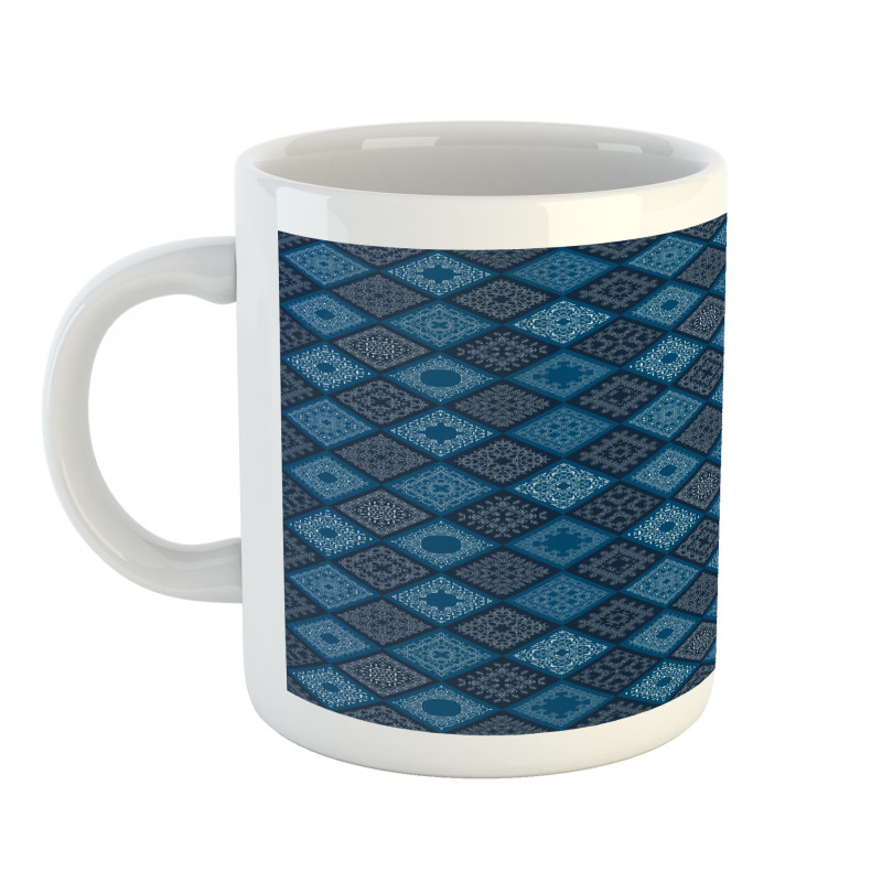 Detailed Squares Mug