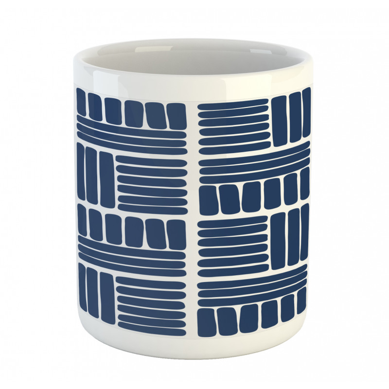 Stripes in Squares Mug