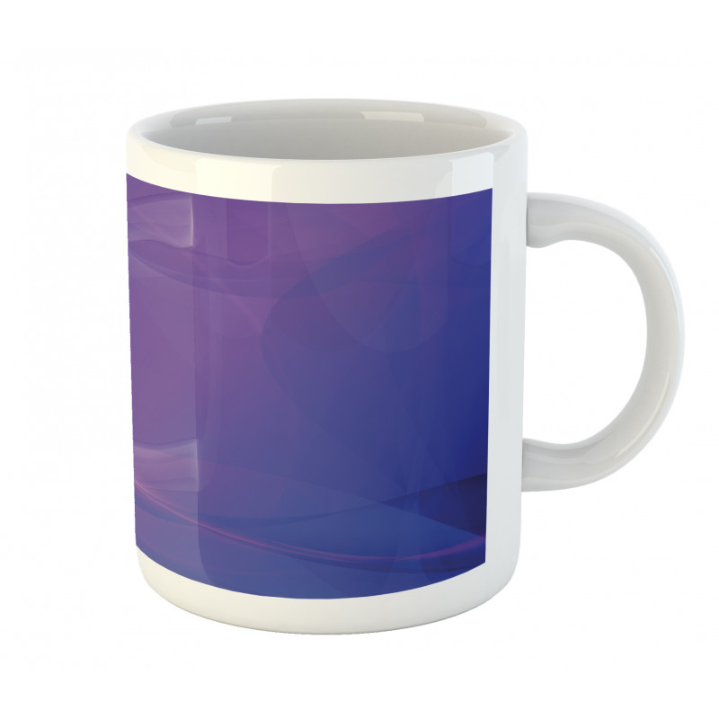 Indigo Wavy Modern Art Mug