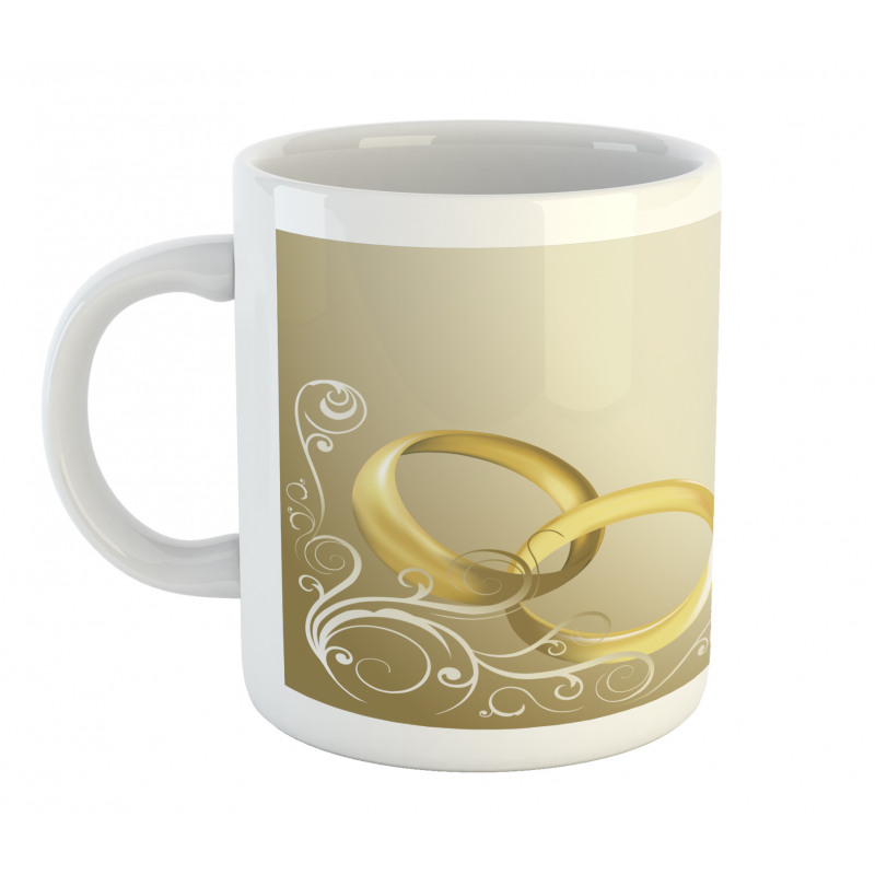 Rings Floral Romantic Mug