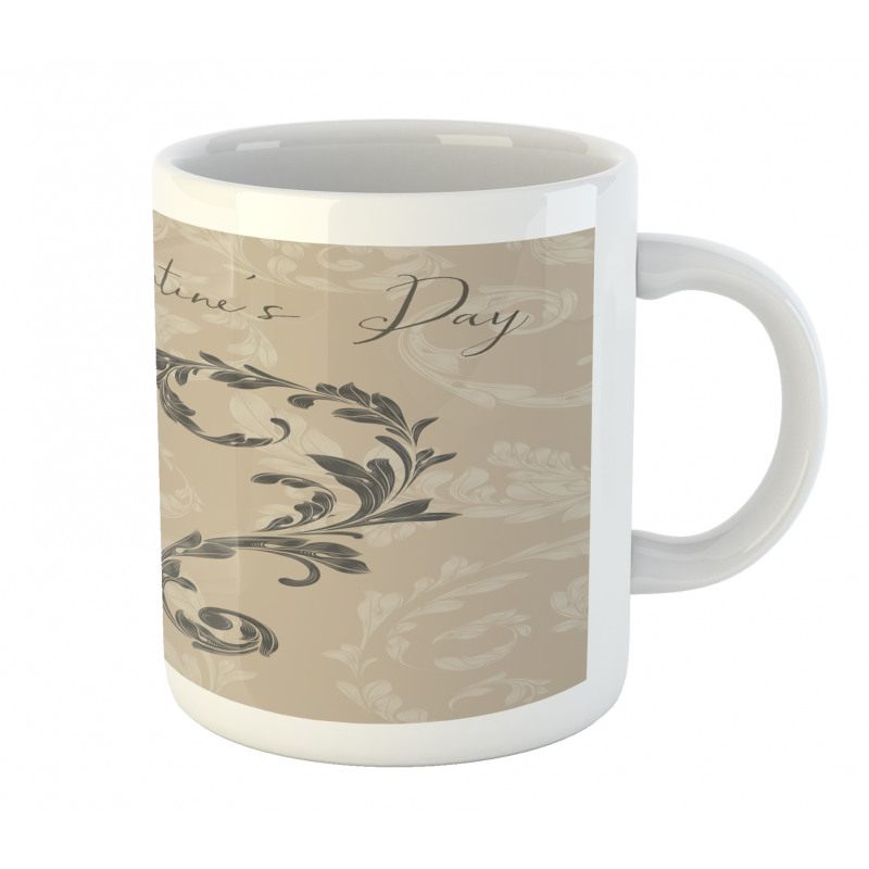 Valentine's Day Taupe Mug