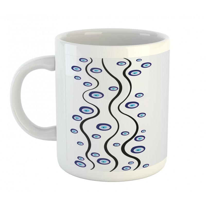 Eye Shape Shape Lines Mug