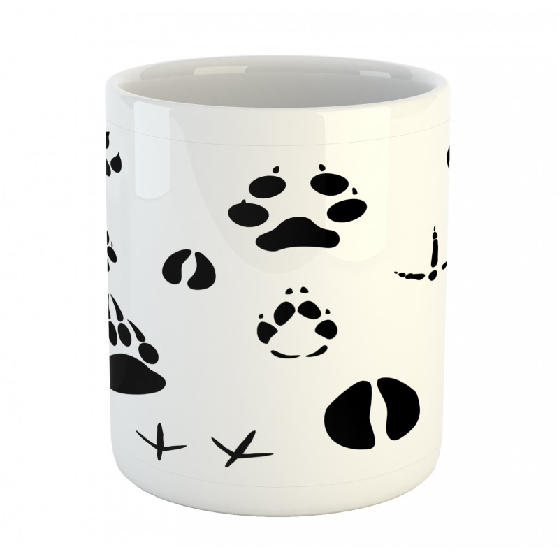 Wildlife Animal Footprints Mug