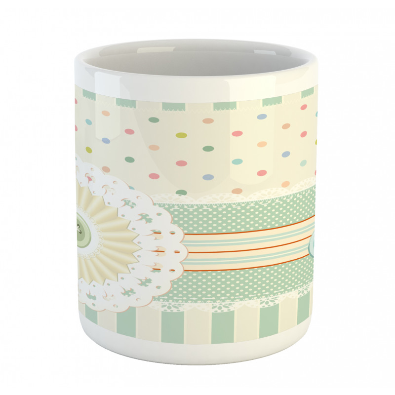 Sewing Theme Border Mug