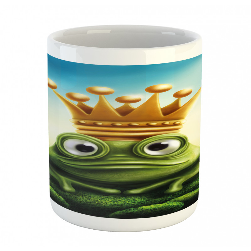 Frog Prince on Moss Stone Mug