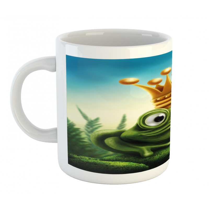 Frog Prince on Moss Stone Mug