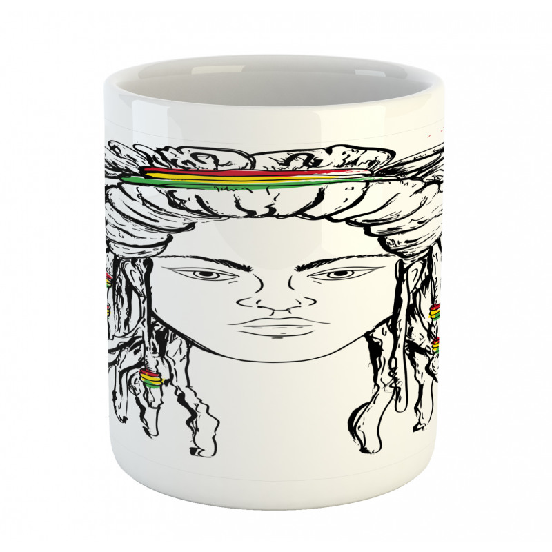 Grunge Flag Colors Reggae Mug