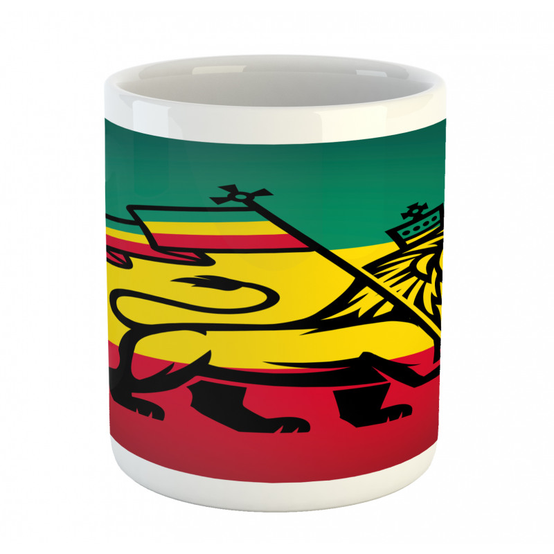 Judah Lion Rastafari Flag Mug