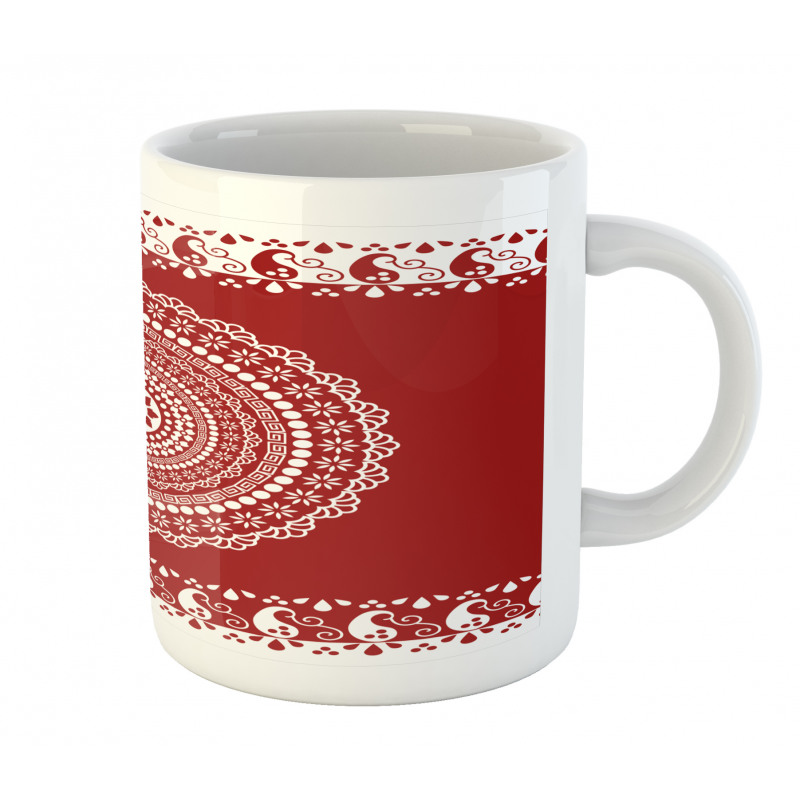 Paisley Side Border Mug