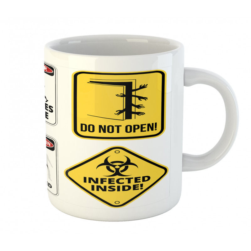 Warning Signs Evil Mug