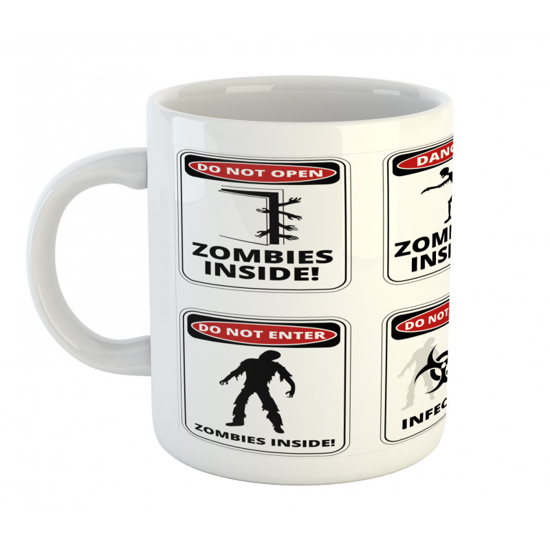 Warning Signs Evil Mug