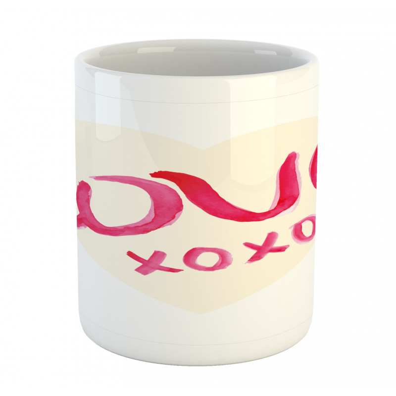 Heart Letters Love Mug