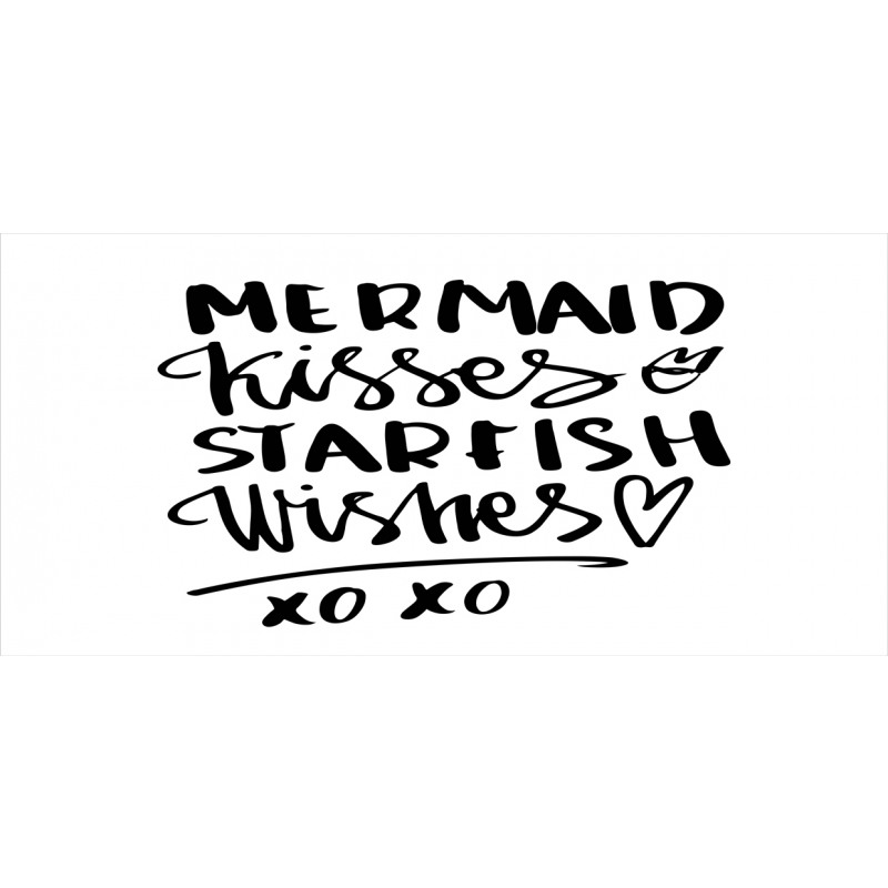 Mermaid Kiss Starfish Words Mug