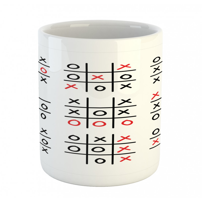 Tic Tac Toe Game Set Art Mug