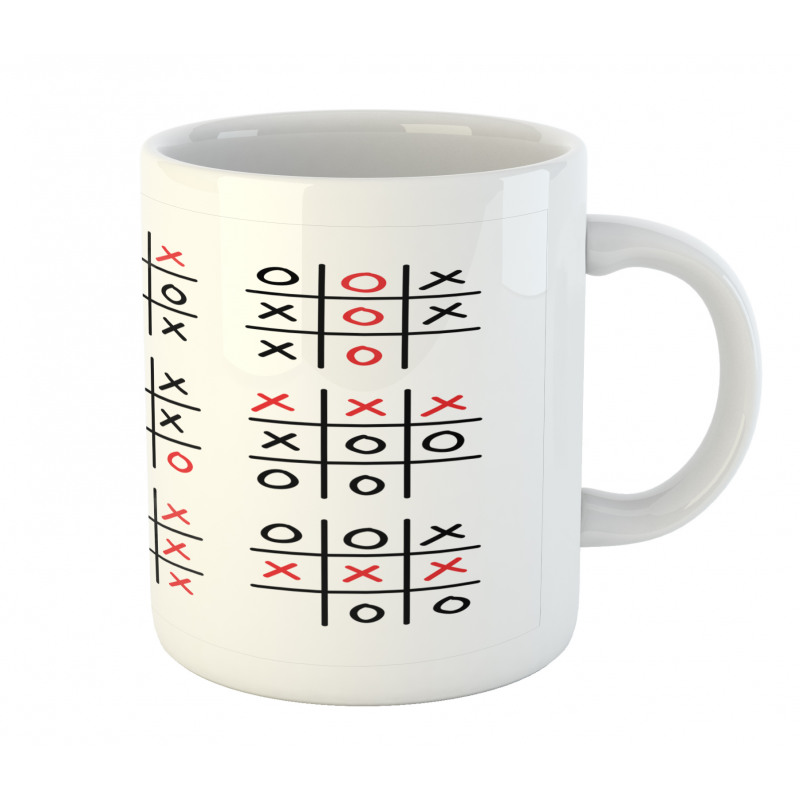 Tic Tac Toe Game Set Art Mug