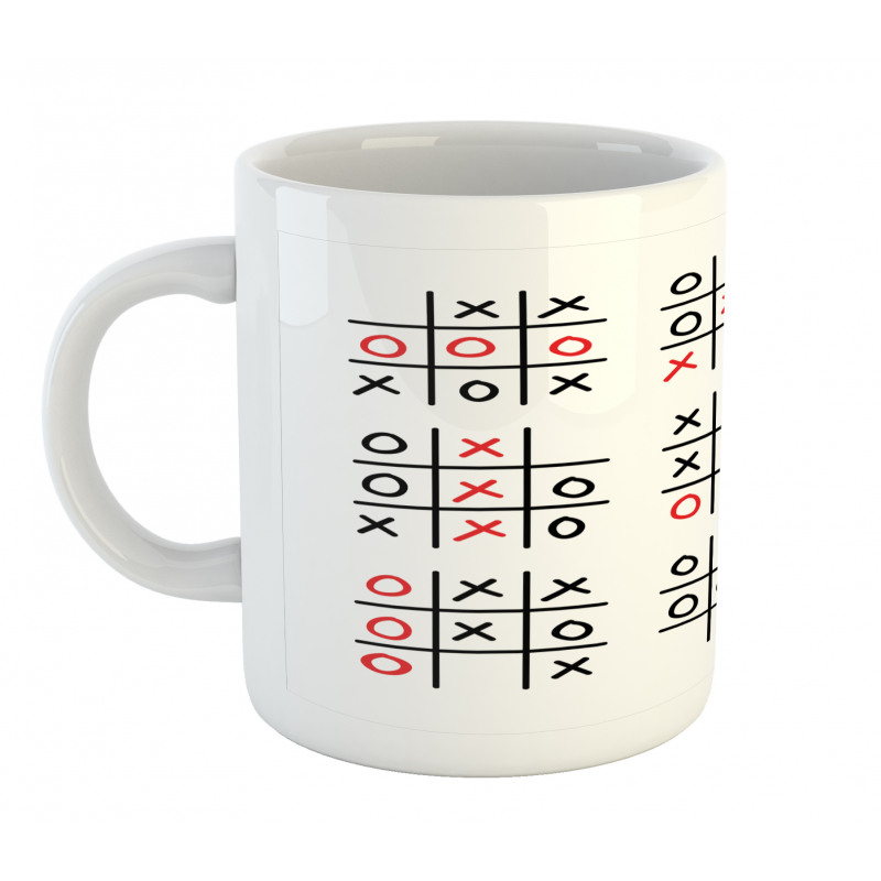 Tic Tac Toe Game Set Art Mug