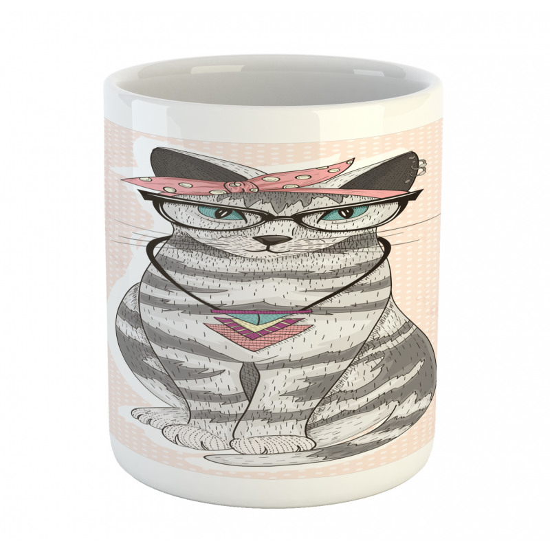 Kitty Glasses Mug