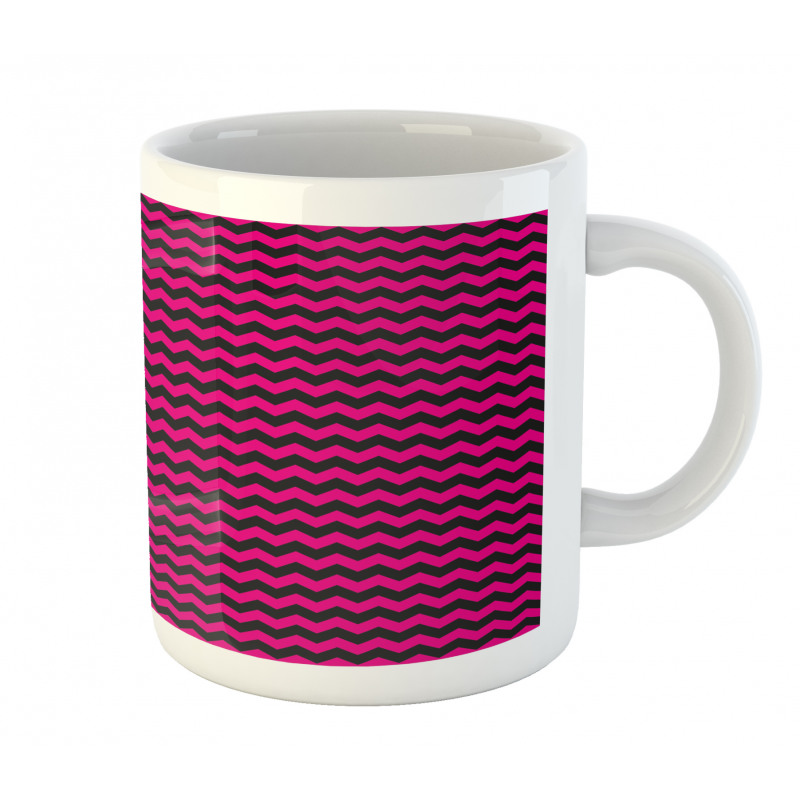 Chevron Lines Curves Mug