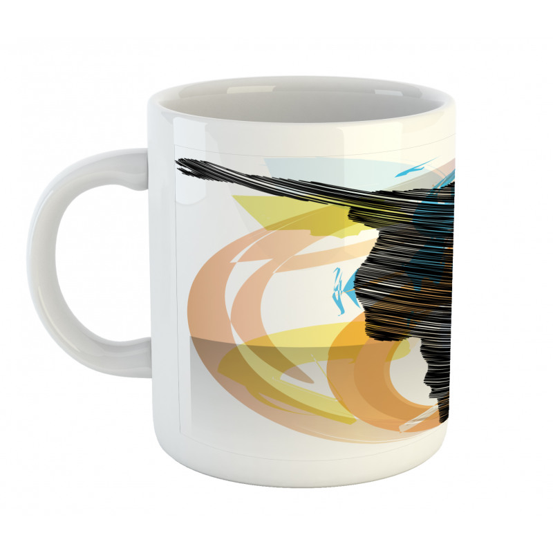 Skater Sketch Art Mug