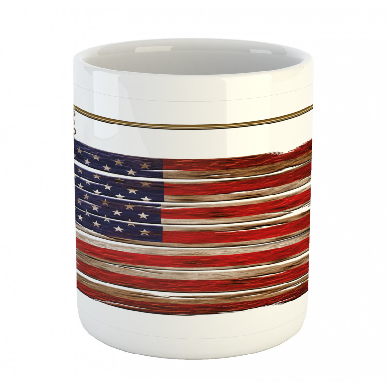 Rustic Flag Mug