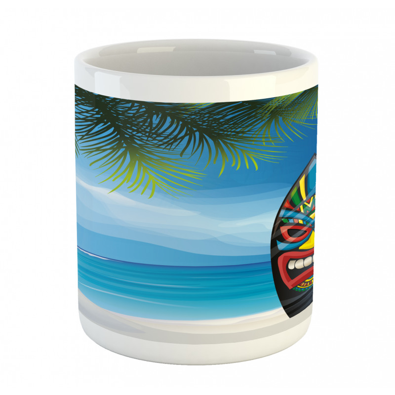 Tiki Surfboard Mug