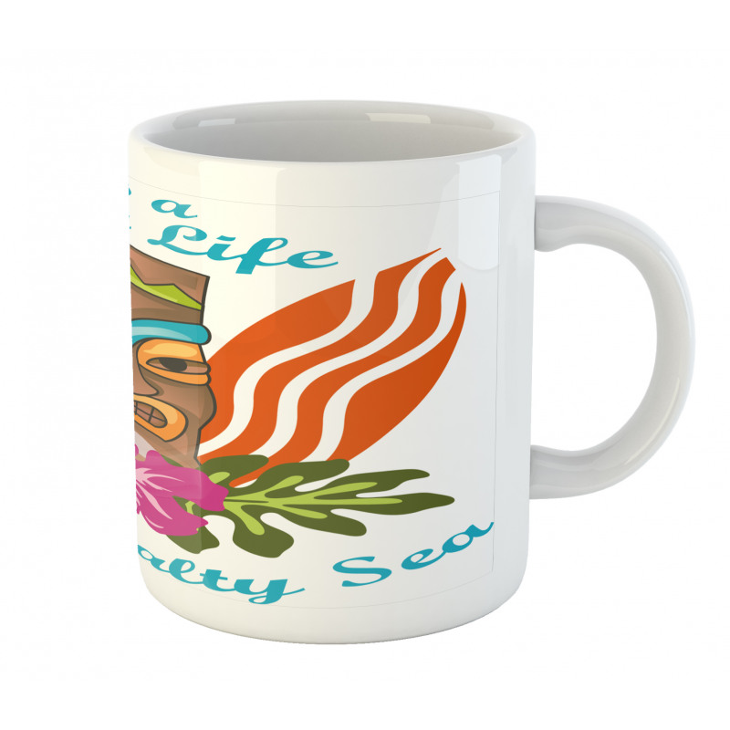 Words Hibiscus Mug