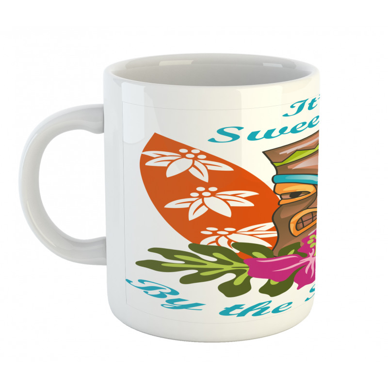 Words Hibiscus Mug