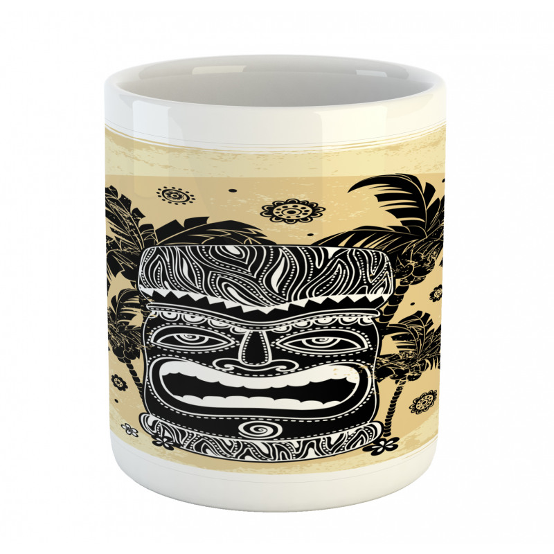 Mask Palm Ornate Mug